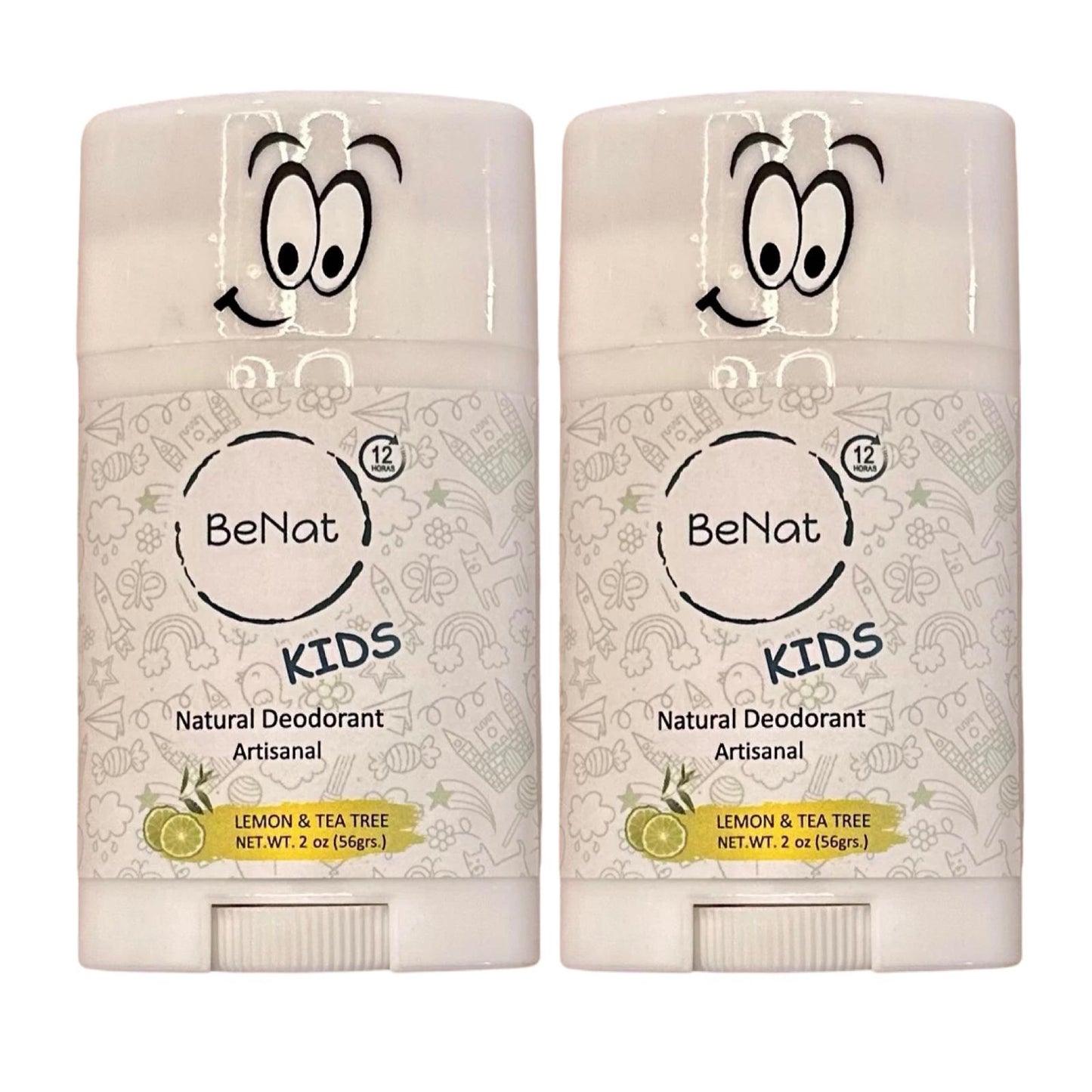 2-Pack all-Natural Deodorants for Kids & Teens