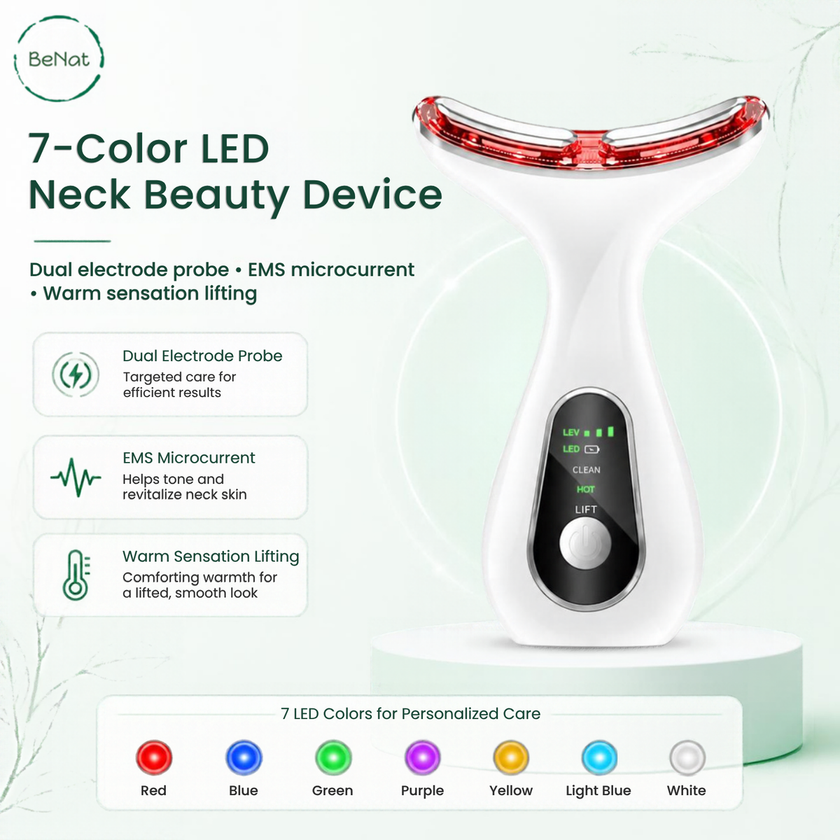 7-in-1 Face & Neck LED Sculpting Device