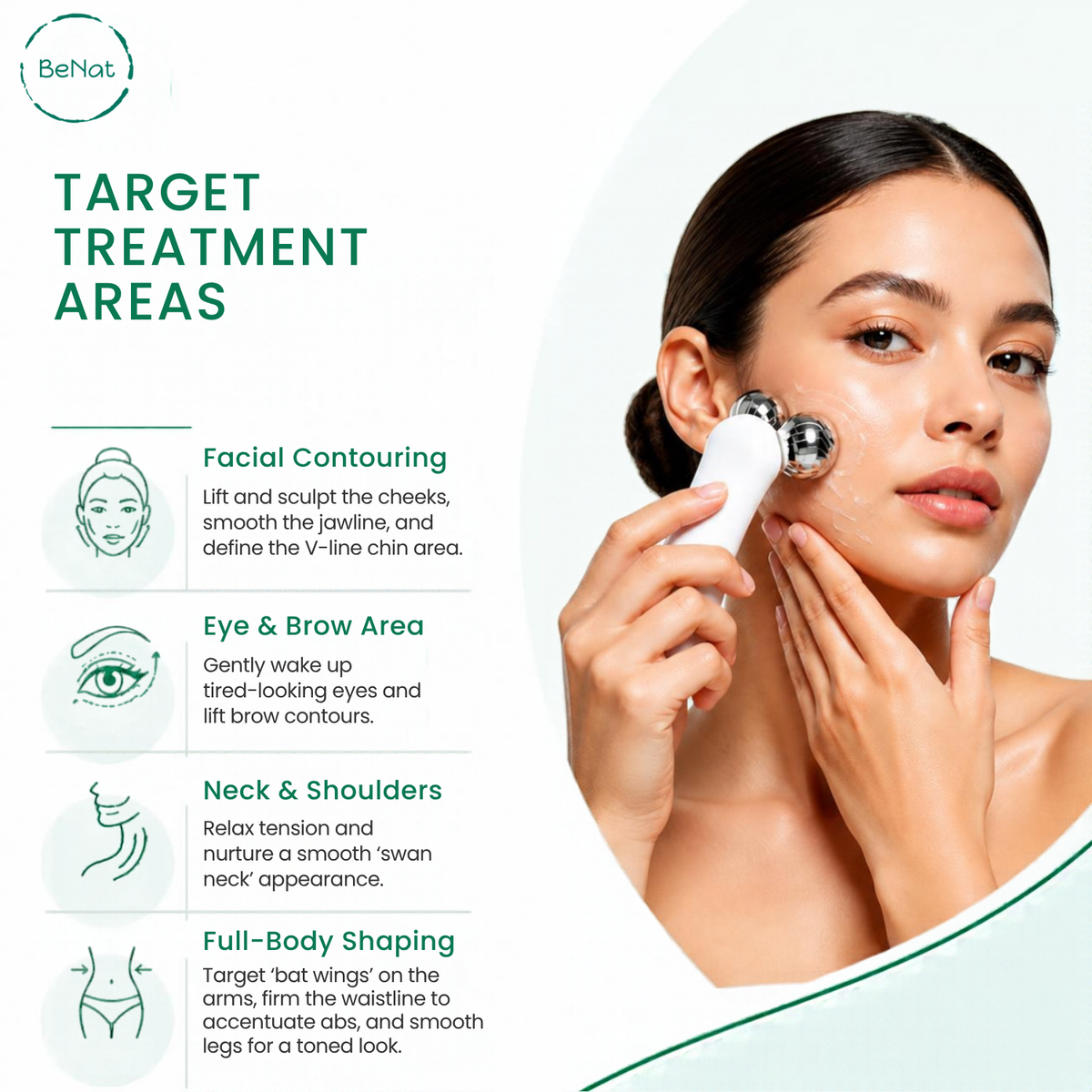 Advanced Microcurrent Facial Toning Device & Body Sculpting Massager