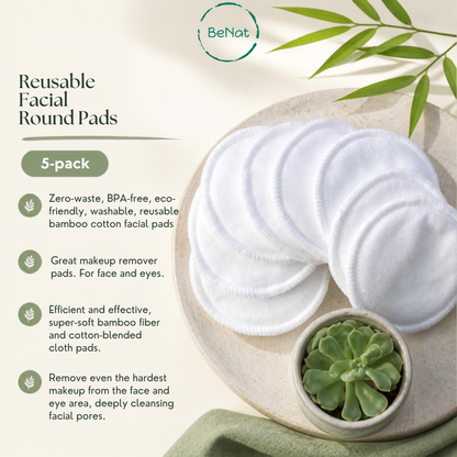 Reusable Facial Rounds Pads (5pcs)