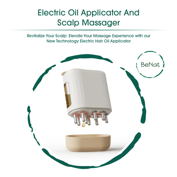 Electric Oil Applicator and Vibration Scalp Massager 2 in 1.