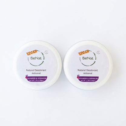2-Pack All-Natural Deodorant Cream