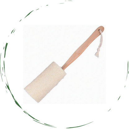 natural loofah bath brush