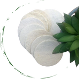 natural exfoliating loofah pads